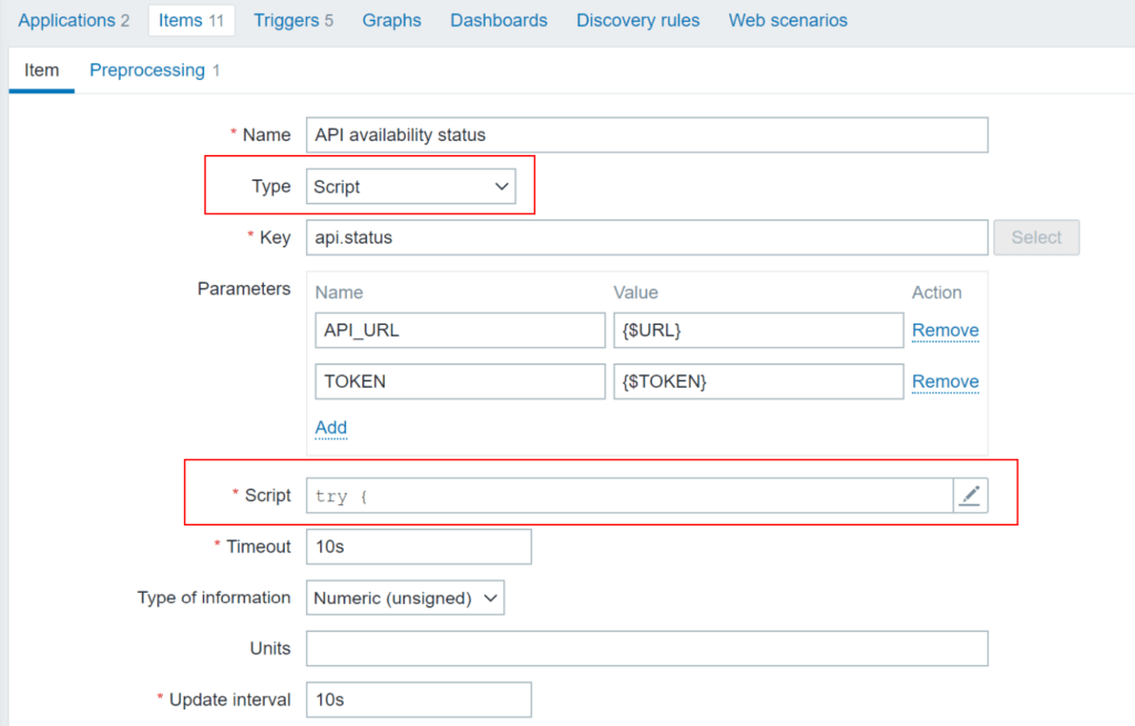 Nový Zabbix 5.2