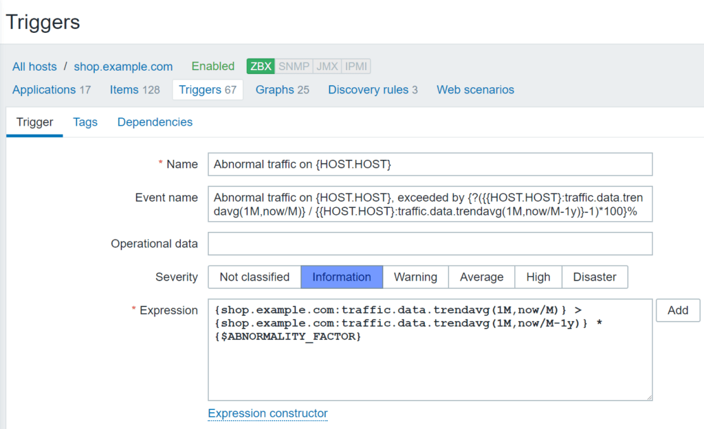 Nový Zabbix 5.2